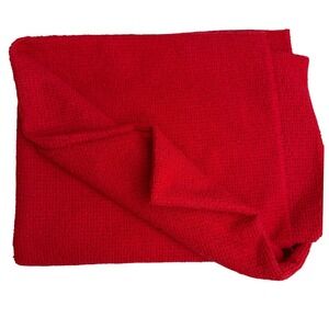 Red Textured Woven Fabric •Lot of 2 Meters 367 GPM For Apparel Crafts Upholstery